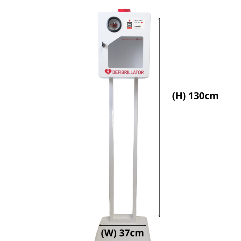 AED Wall Cabinet Complete With Floor Mounting Stand