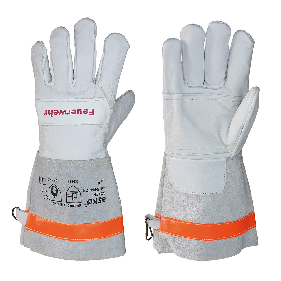 Asko BOXER® Firefighting Gloves with “FEUERWEHR" imprint